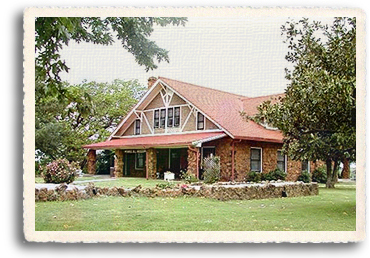 Arts and crafts style home built by Gordon "Pawnee Bill" Lillie and his wife May in Pawnee, OK is now the Pawnee Bill Ranch and Museum